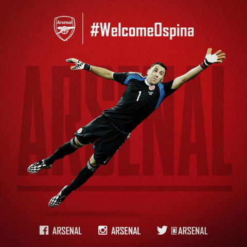 DAVID OSPINA, LA NOVITA’ DEI GUNNERS preview