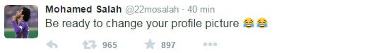 L’enigmatico tweet di Salah: “Pronto a cambiare immagine…” preview