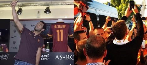 Salah-Dzeko: primo bagno giallorosso a suon di selfie preview