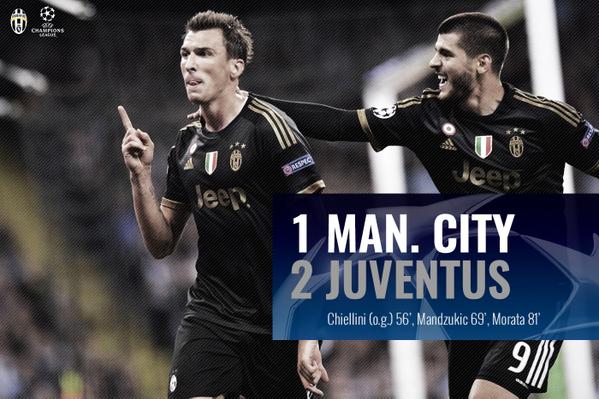 Apoteosi Juve: acuti Mandzukic-Morata, City ko preview