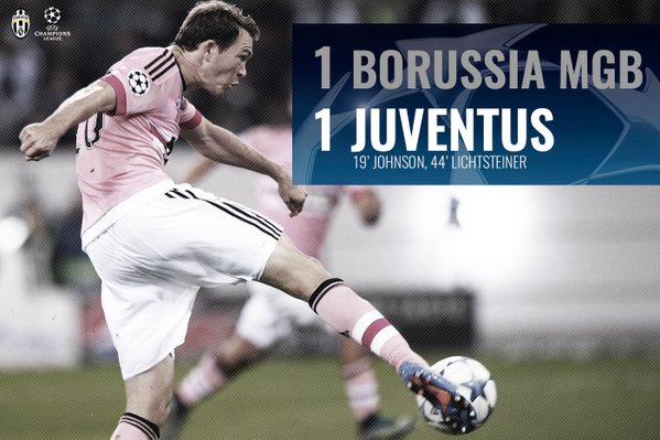 Champions League: Borussia M’Gladbach-Juventus 1-1 preview