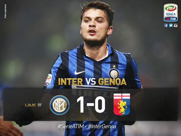 Serie A, Ljajic-gol e l’Inter supera il Genoa article-post
