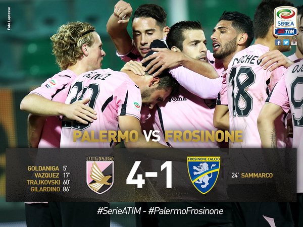 Serie A: il Palermo cala il poker, 4-1 al Frosinone article-post
