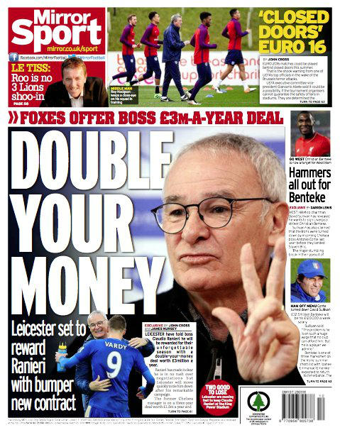 Mirror: Leicester, offerto a Ranieri il doppio dell’ingaggio article-post