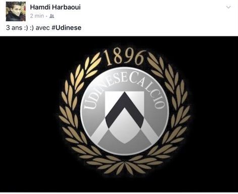 Il tunisino Harbaoui si annuncia all’Udinese: “Triennale” preview