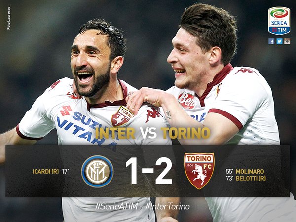 Serie A: Inter, ciao Champions. Il Toro espugna San Siro preview