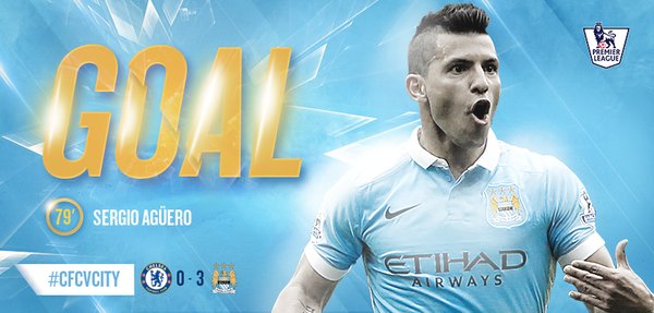 Premier, il City supera 3-0 il Chelsea: tripletta di Aguero preview