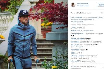 Claudio Marchisio è alla clinica Fornaca: oggi l’operazione preview