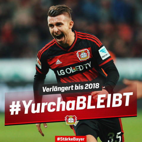 Leverkusen, ufficiale il rinnovo fino al 2018 di Yurchenko preview