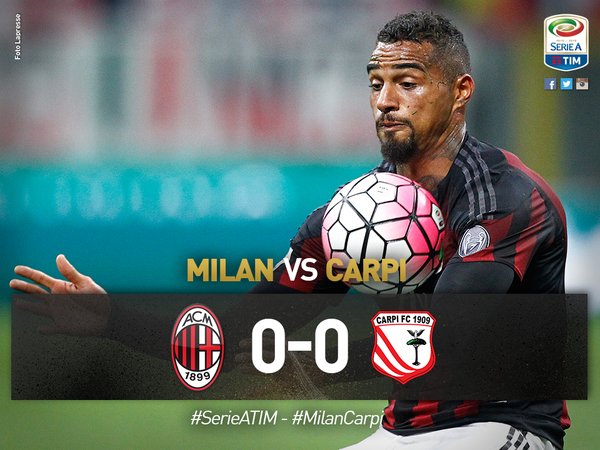 Il Carpi a San Siro ferma anche il Milan, finisce 0-0 preview