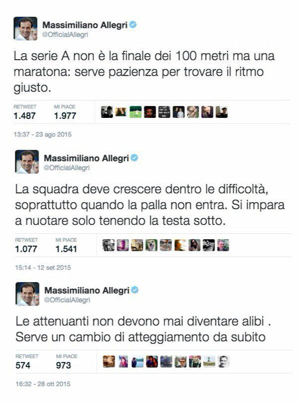 Il tweet di Allegri: ” Sono ancora più orgoglioso!” preview