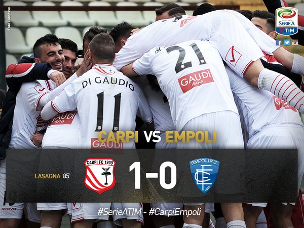 Serie A: il Carpi stende l’Empoli. Verona in B preview