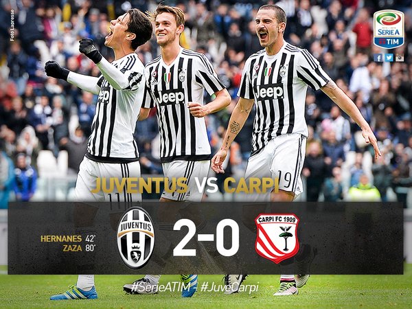 Juventus mai doma. Piegato anche il Carpi preview