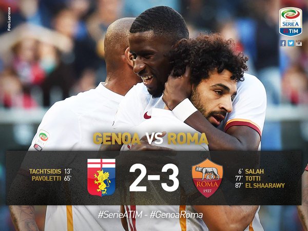 Serie A: Genoa-Roma 2-3, risolve El Shaarawy. Totti ancora decisivo article-post