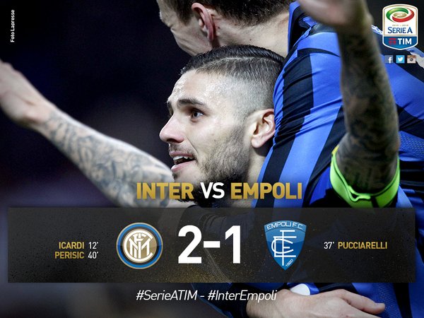 Icardi più Perisic, Empoli ko: l’Inter consolida il 4° posto preview