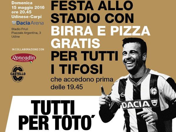 Udinese, domenica l’addio a Di Natale. Lasciano anche Domizzi e Pasquale preview