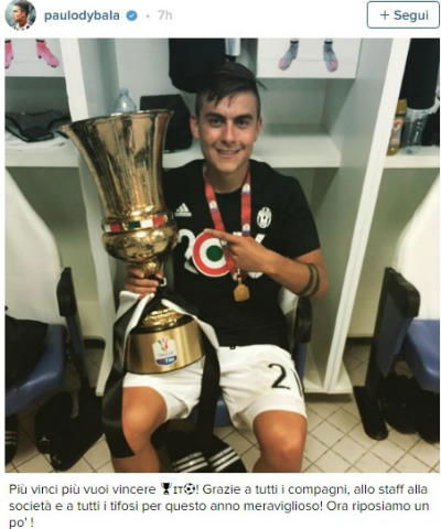 Dybala: “Più vinci, più vuoi vincere” preview