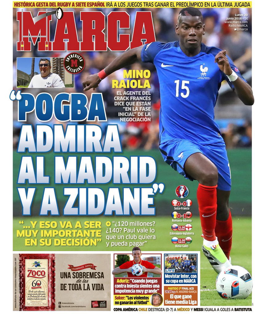 Raiola: “Pogba-Real? Paul piace a Zidane. La trattativa…” preview