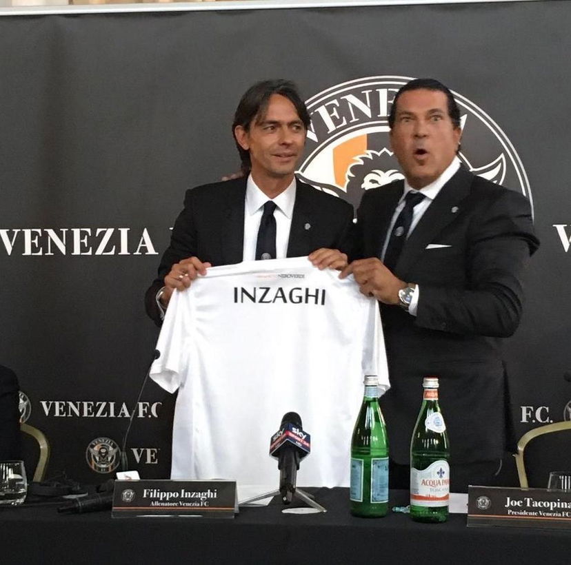 Le prime immagini di Inzaghi tecnico del Venezia preview