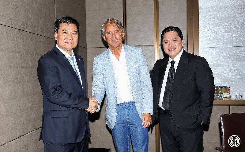 Mr Suning all’incontro con Mancini, ecco la foto preview