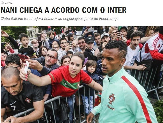 Dal Portogallo: Inter, accordo con Nani. E ora… article-post