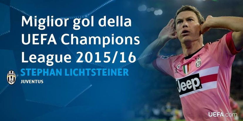 Champions, il gol di Lichtsteiner al M’Gladbach votato come il più bello dell’ultima edizione preview