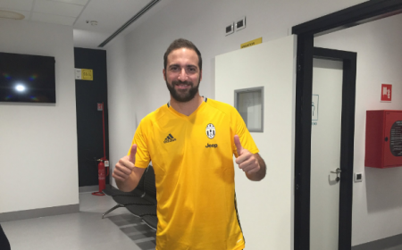 Higuain post visite Juventus Twitter