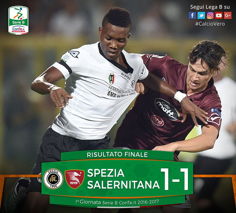 Serie B al via con un pareggio: Spezia e Salernitana chiudono sull’1-1 preview