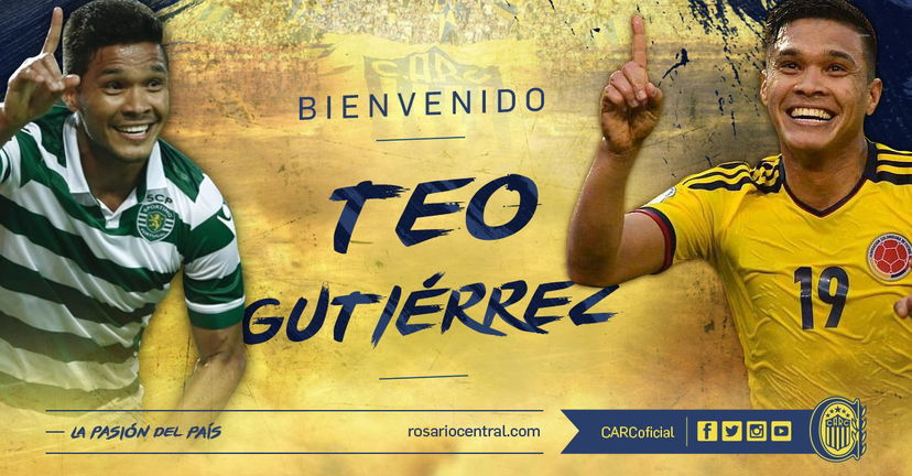 Ufficiale: Sporting Lisbona, Teo Gutierrez vola al Rosario Central preview