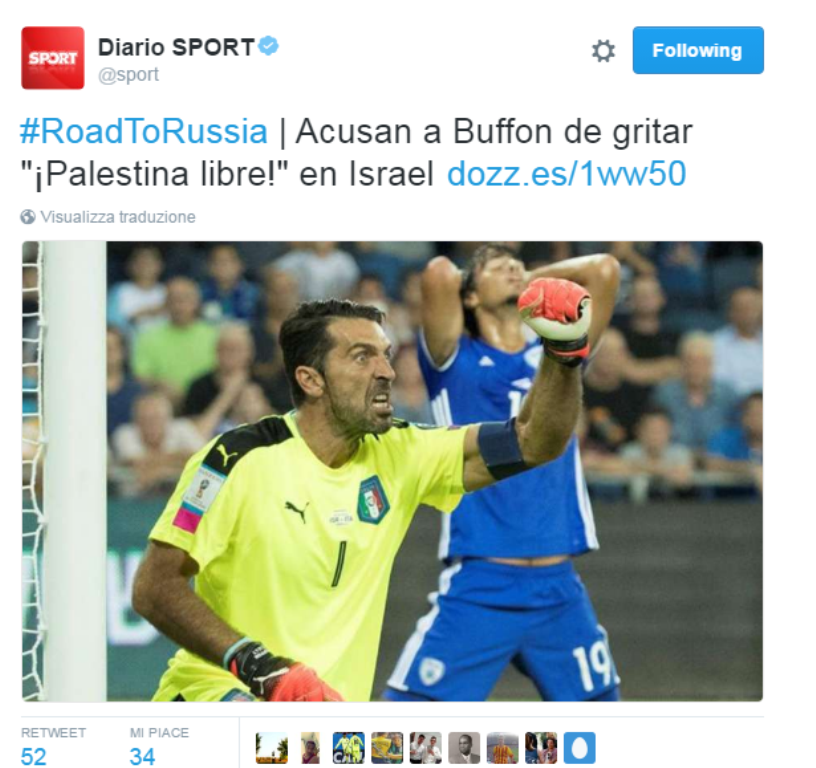 Buffon, la Palestina e la bufala in salsa araba article-post
