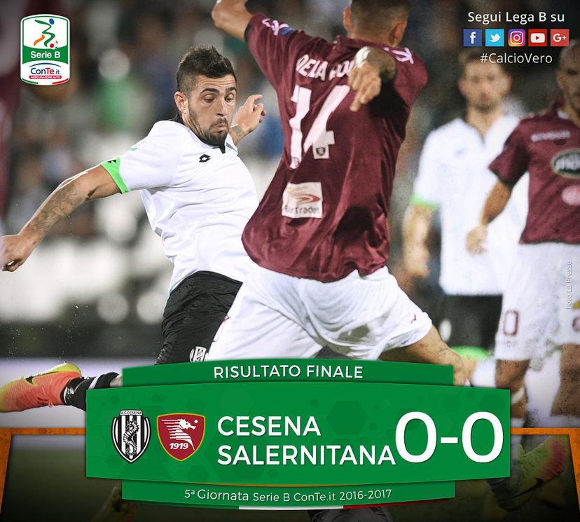 Serie B: il Cesena non sfonda, con la Salernitana finisce 0-0 preview
