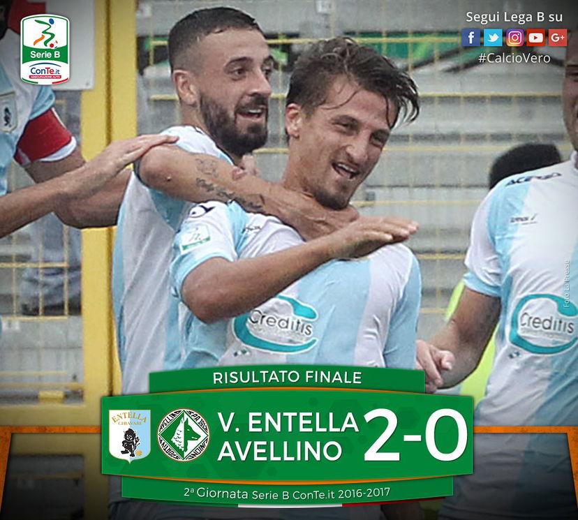 Serie B: Masucci più Caputo, Entella-Avellino 2-0 preview