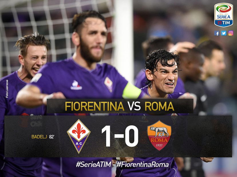 Serie A: Badelj castiga una Roma sciupona, la Fiorentina vince 1-0 preview