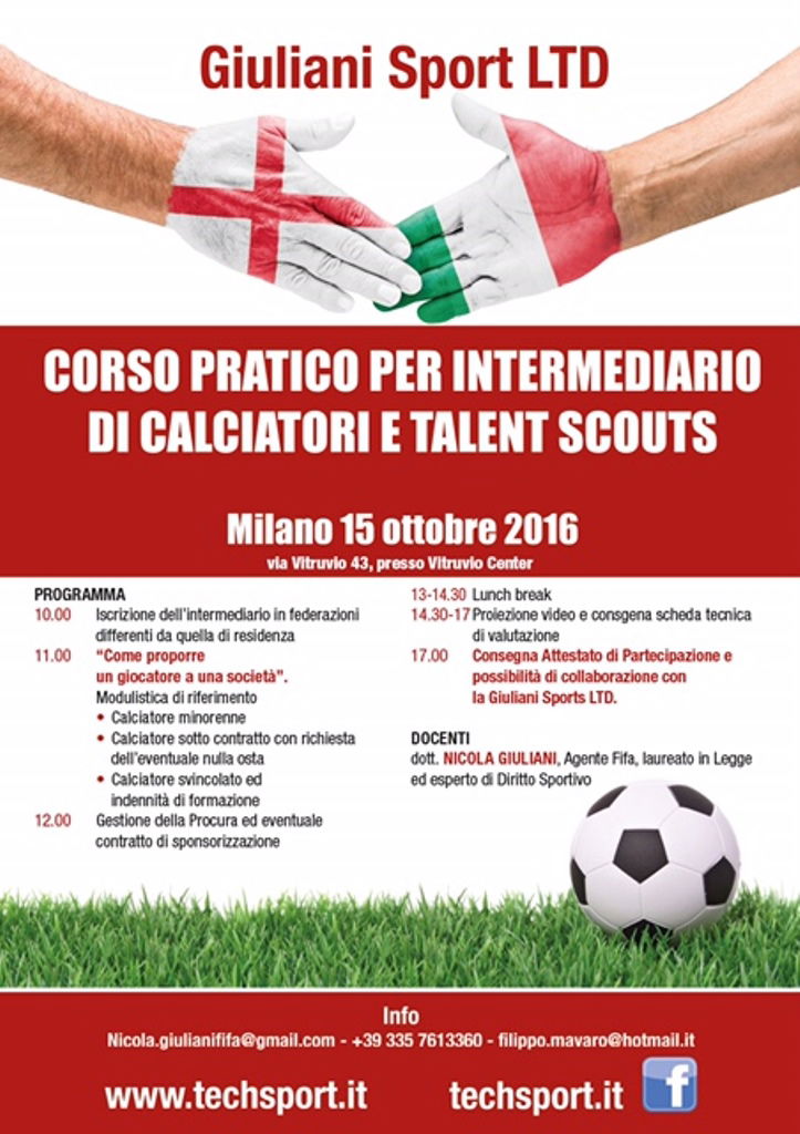Corso per intermediario di calciatori e talent scouts, ci sarà anche Malu Mpasinkatu preview