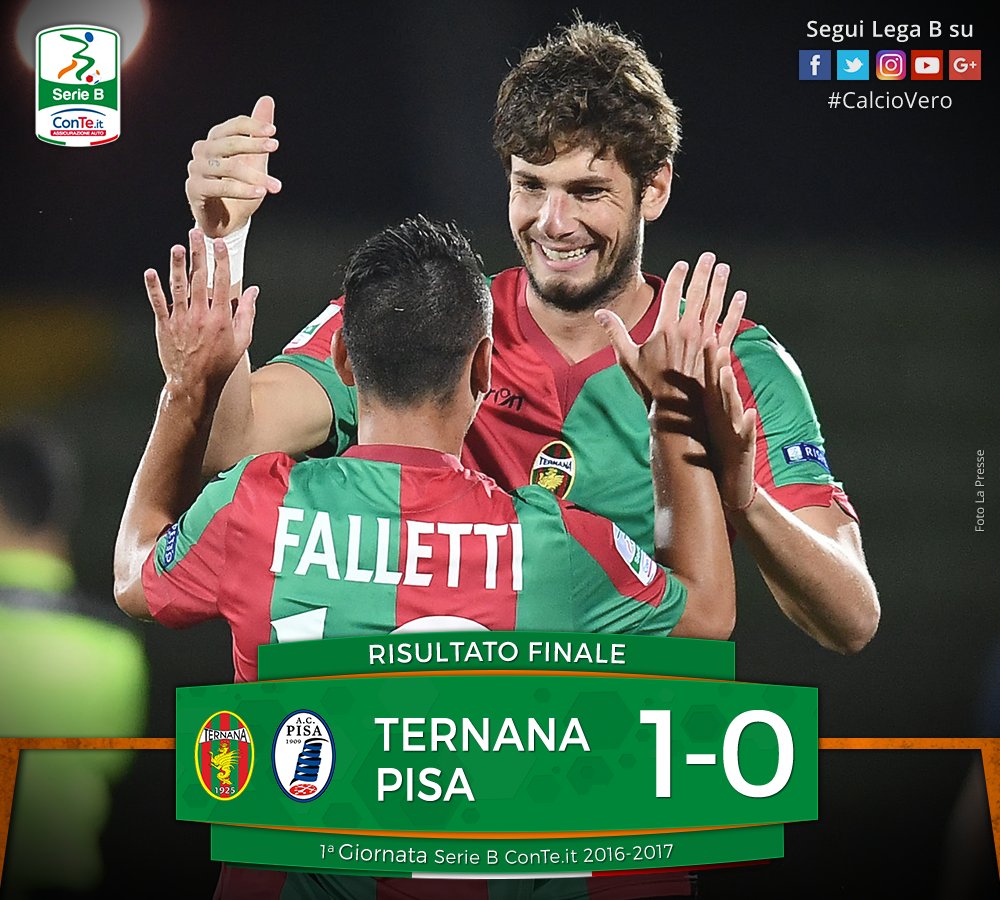 Serie B: Ternana-Pisa 1-0, Decide Un Rigore Di Avenatti | Alfredo Pedullà