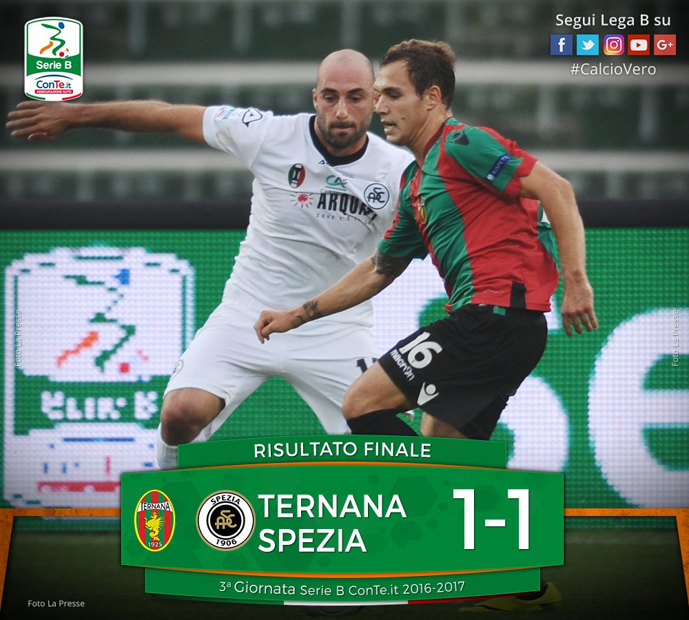 Serie B, Avenatti replica a Baez: Ternana-Spezia termina 1-1 article-post