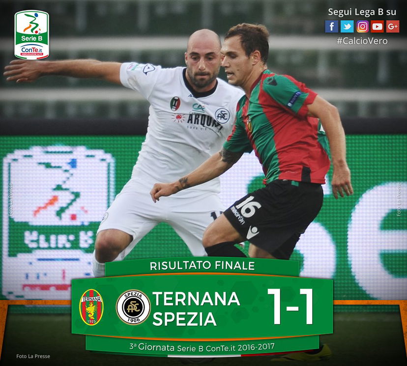 Serie B, Avenatti replica a Baez: Ternana-Spezia termina 1-1 preview