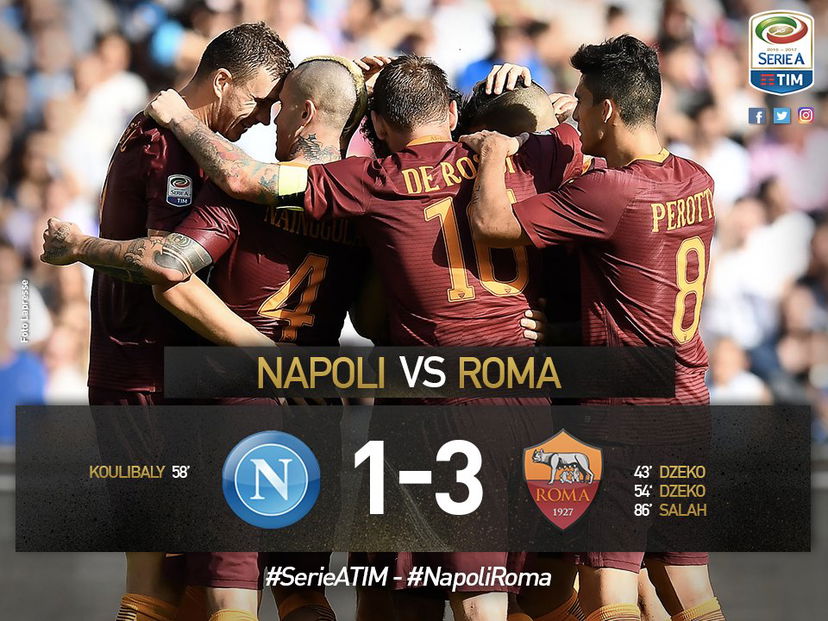 Roma, colpo grosso con Dzeko e Salah: 3-1 a Napoli preview