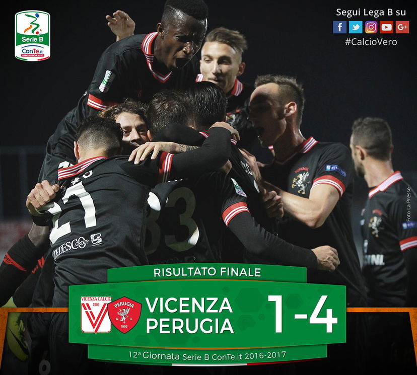 Serie B: Vicenza-Perugia 1-4, gli uomini di Bucchi volano al 5° posto preview