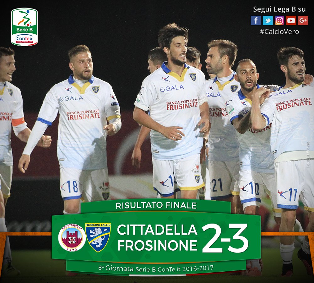 Serie B: Cittadella, nuovo ko in casa. Il Frosinone si impone 3-2 al “Tombolato” article-post