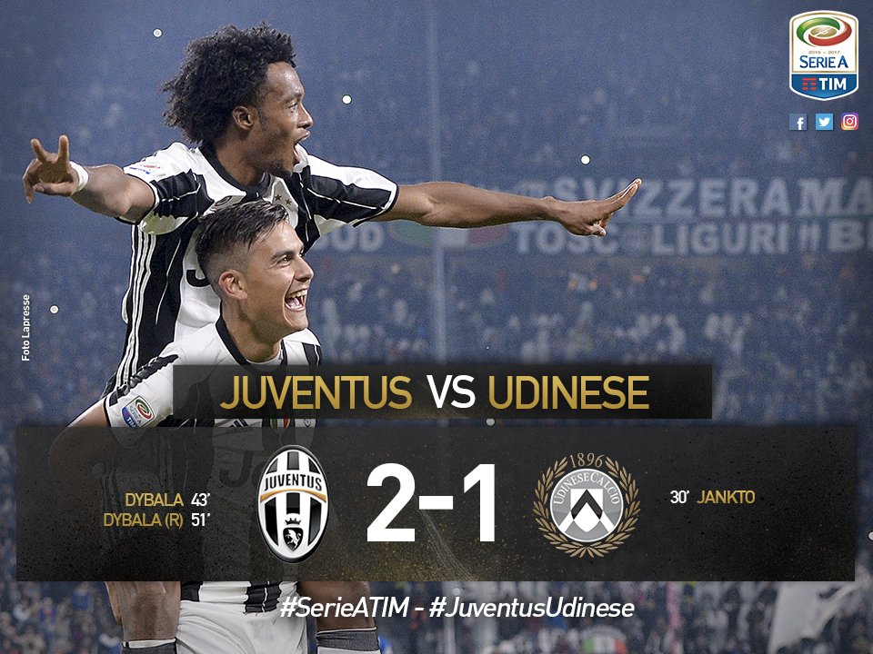Serie A: Dybala da fermo ribalta l’Udinese, la Juve fugge a + 5 article-post