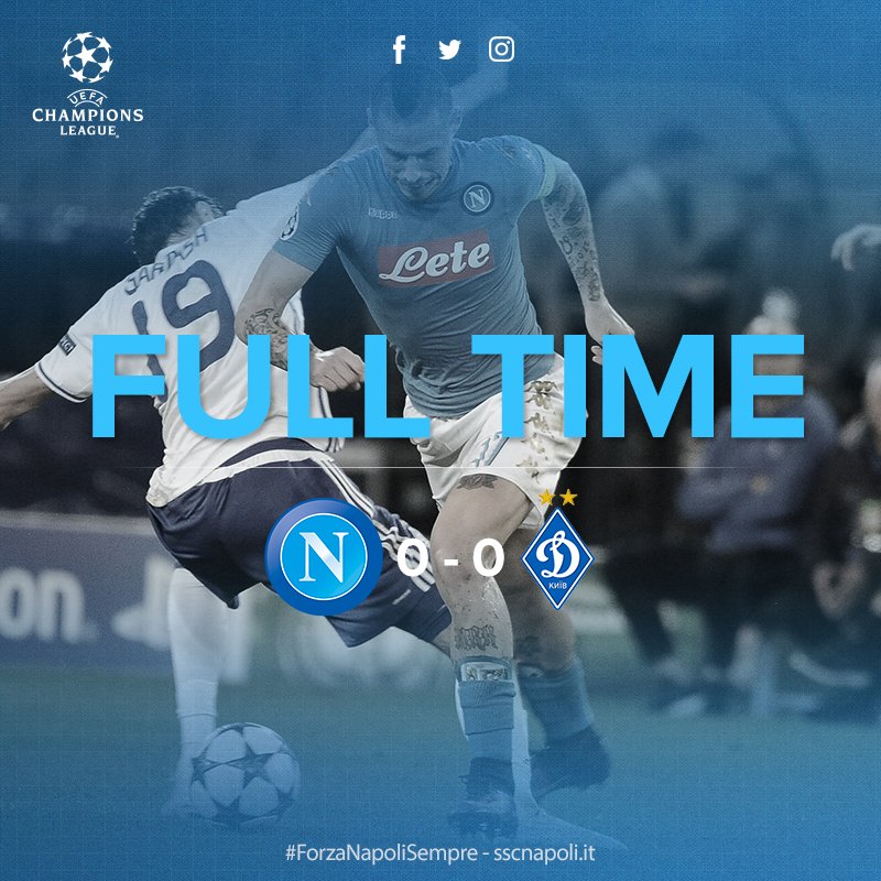 Champions League: il Napoli non sfonda al San Paolo, con la Dinamo Kiev è 0-0 preview