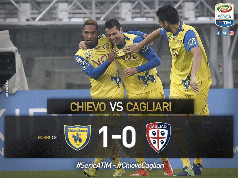 Serie A: Chievo-Cagliari 1-0, l’ex Gobbi condanna i sardi preview