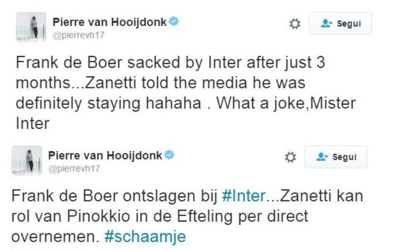 Van Hooijdonk: “Inter, che barzelletta! Zanetti come Pinocchio” article-post