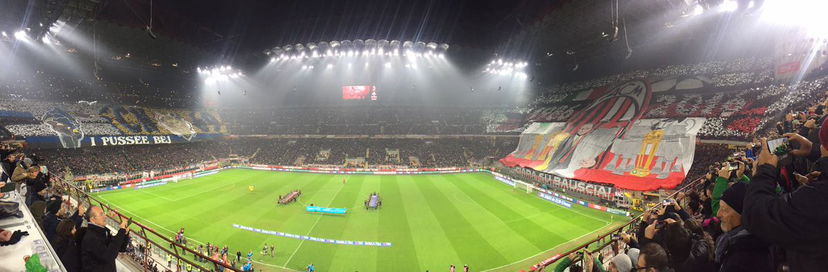 Derby di Milano, festival di colori: ecco la foto delle coreografie preview
