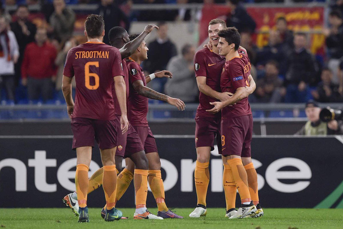 Triplo Dzeko e Perotti di rabona: la Roma serve il poker al Viktoria Plzen e passa come prima article-post
