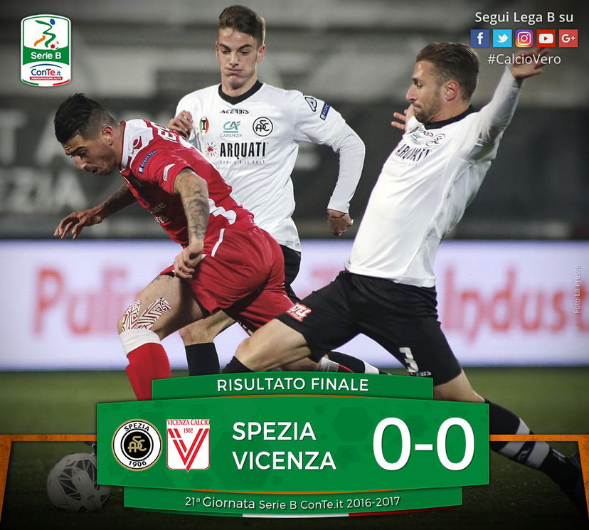 Serie B: il Vicenza si ferma sul palo, contro lo Spezia è 0 a 0 preview