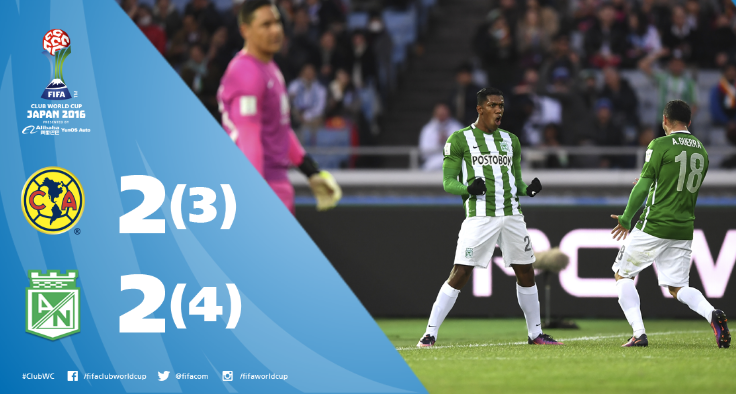 Mondiale per club: terzo posto all’Atletico Nacional, i colombiani battono il Club America ai rigori preview