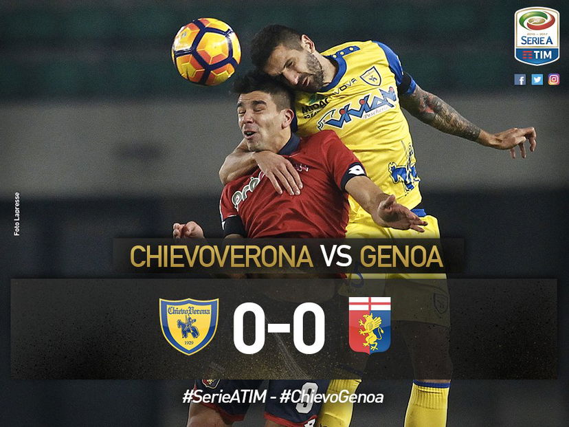 Serie A: Chievo-Genoa 0-0. Birsa sbaglia un rigore preview
