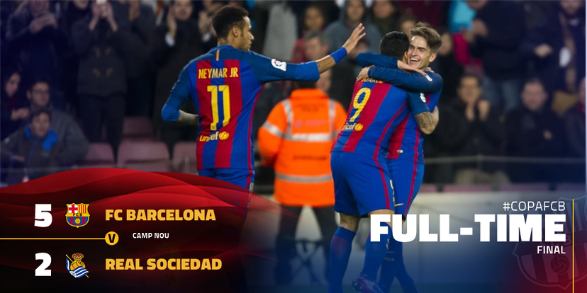 Coppa del Re: cinquina Barça alla Real Sociedad, Luis Enrique in semifinale preview